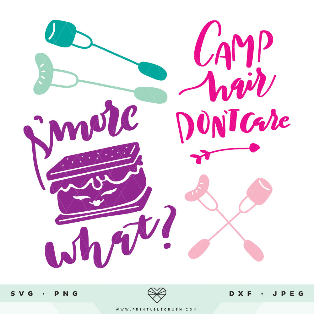 Glamping and S'mores SVG Files