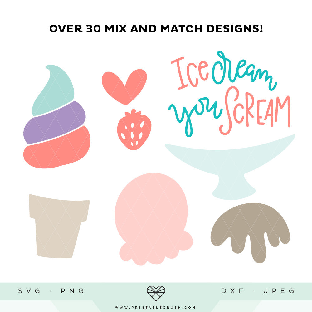 Over 30 Adorable Ice Cream SVG Files