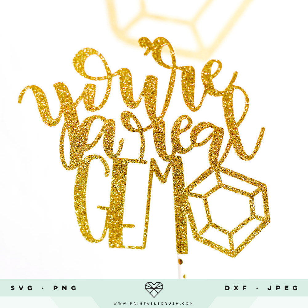 18 Hand Drawn and Hand Lettered Gem SVG Files