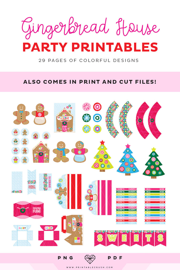 Gingerbread House Party Printables