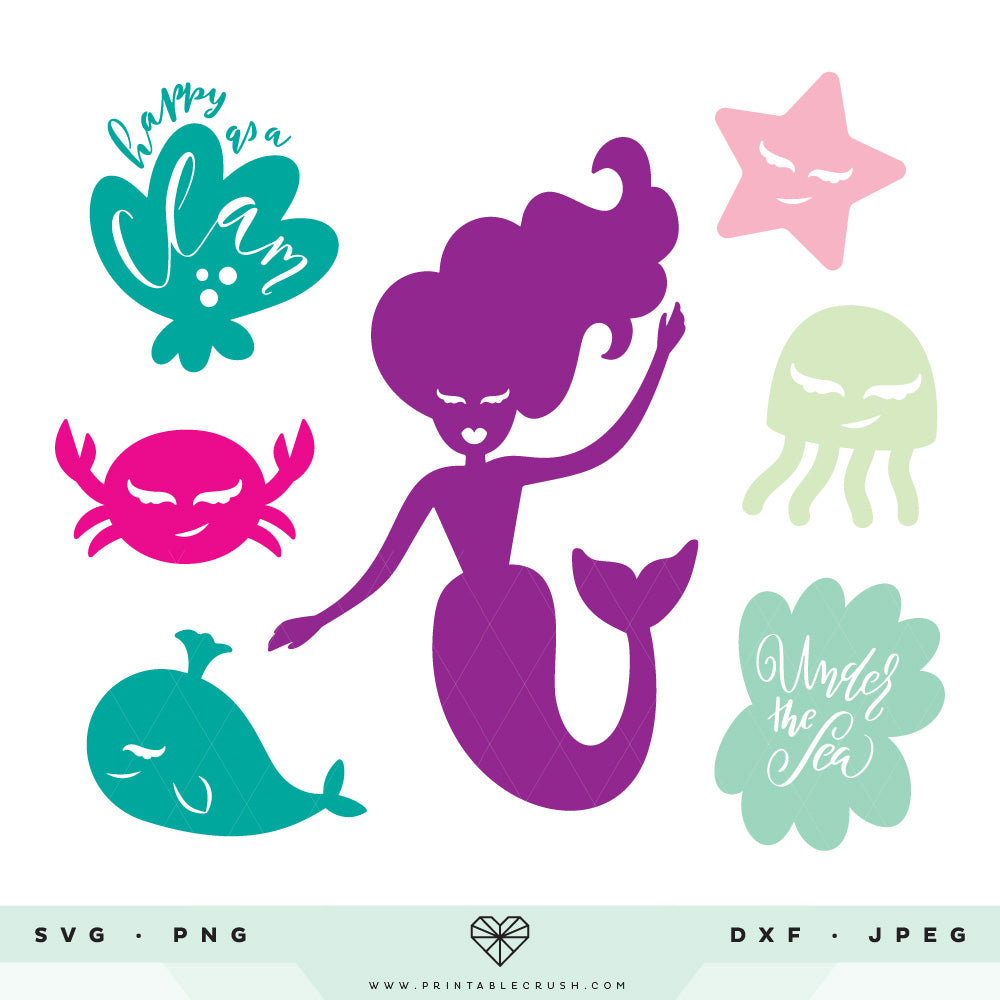 Mermaid SVG Cut Files