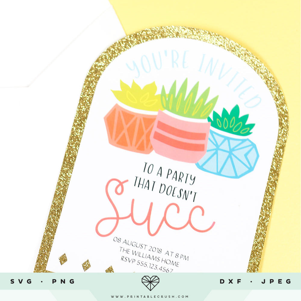 Potted Cacti and Succulents SVG Cut Files